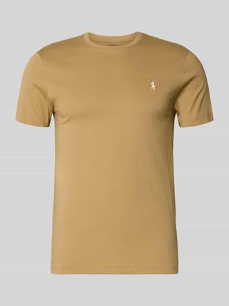 Polo Ralph Lauren Regular Fit T-Shirt aus reiner Baumwolle in Camel, Gr&ouml;&szlig;e XXL
