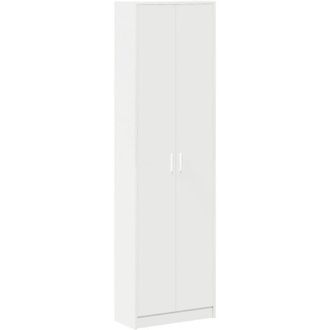 vidaXL Wardrobe with Shelf White 55 x 25 x 189 cm Engineered wood Vidaxl