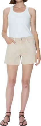Pistola Denim Kennedy Relaxed Mid Rise Cut Off Short In Honey