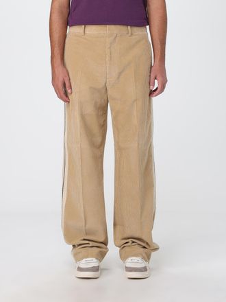 Palm Angels Mens Corduroy Pants With Side Stripes - Tan Cotton - Size EU 50 (Mens)