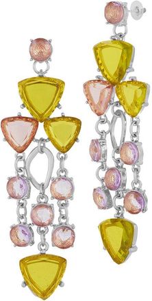 Sphera Milano Silver-Plated Cz Earrings