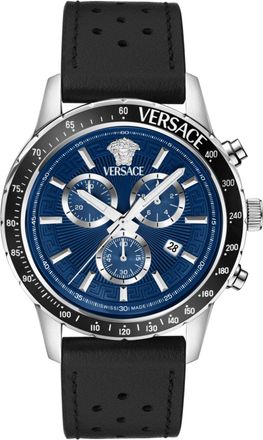 Versace Sport Chrono Leather Watch