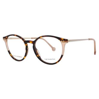 Carolina Herrera Ladies Tortoise Oval Eyeglass Frames Her 0166