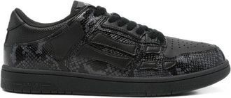 Amiri Skeltop Snakeskin-effect Sneakers