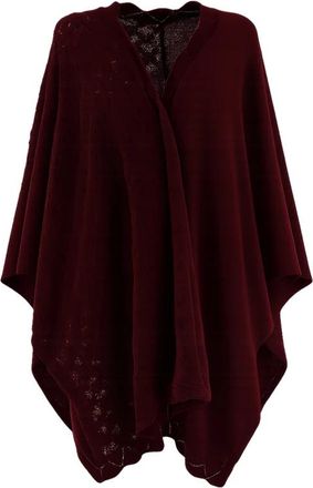 Ermanno Scervino Poncho - Dames - Ponchos - Rood - ONE Size - Jassen