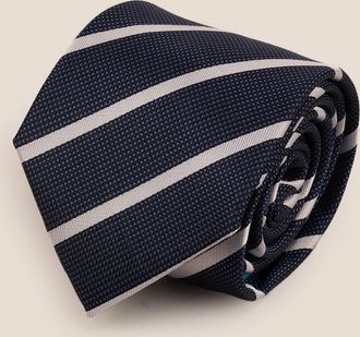 Oswin Hyde Mens Stripe Navy White - Black