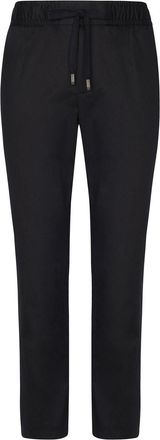 Dolce & Gabbana logo-tag track pants - men - Cotton/Elastane - 50 - Black