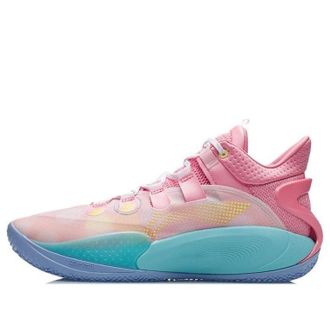 Li-Ning Sonic 9 Low Geranium Pink Turquoise ABAR039-7
