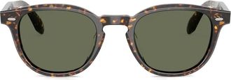 Oliver Peoples Occhiali da sole con effetto tartarugato - Marrone