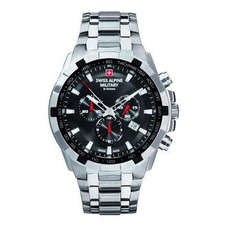 Swiss Alpine Military Chronograaf - Heren - Accessoires - Grijs - Maat: ONE Size