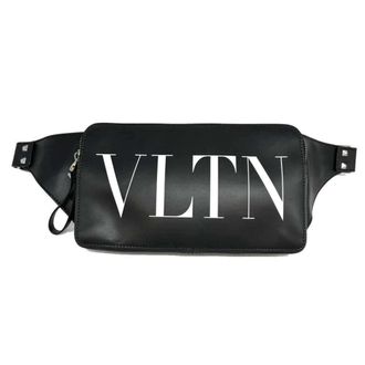 Valentino Black Leather Sling Bag (Pre-Owned)