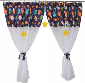 OEM Tienda De Campa&ntilde;a Infantil Con Planetas Y Cohetes Espaciales, 400 X 160 Cm, Con Colgantes En Forma De Estrella