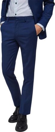 Selected Heren Casual Broek - Heren - Nette broeken - Blauw - S - Broeken