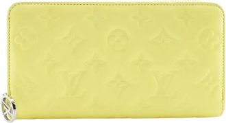 Louis Vuitton Tweedehands leren portemonnees - Dames - Vintage Accessoires - Geel - ONE Size - Vintage