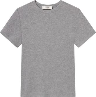 Frame Denim The Rib Baby Tee - Dames - T-shirts - Grijs - S - Denim - Tops