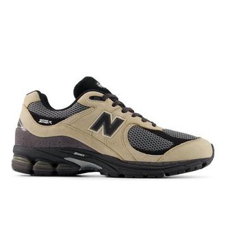 New Balance Unisex U2002R in Marrone/Grigio, Pelle Scamosciata/Rete, Taglia 40.5