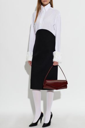 Jil Sander Shirt With Decoratively Finished Cuffs, Womens, White