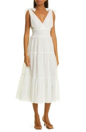 Cinq à Sept Tamar Cotton & Silk Dress in Ivory at Nordstrom Rack, Size 8