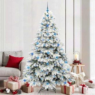 vidaXL &Aacute;rbol De Navidad Artificial Con 300 Led Verde 210 Cm Pe Y Pvc Vidaxl