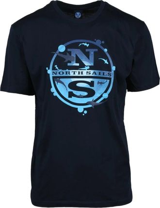 North Sails T-shirt - Heren - T-shirts - Zwart - 2XL - Katoen - Tops