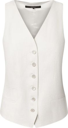 Windsor Vests - Dames - Gillet - Wit - XL - Wol - Kostuums