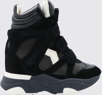 Isabel Marant Sneakers alte Balskee in pelle con zeppa e velcro