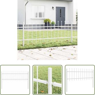 vidaXL vidaXL Pannello da giardino - Recinzione per Giardino Bianco 1,7 x 0,6 m