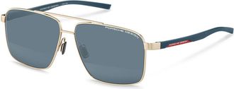 Porsche Design P8944 B Mens Sunglasses Gold Size 62
