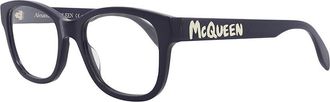 Alexander McQueen Alexander Mcqueen Mens Am0350o 52Mm Optical Frames