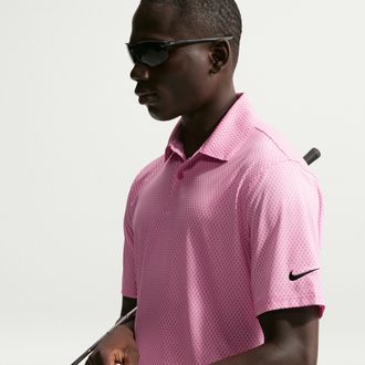 Nike Mens Velocity Dri-FIT Golf Polo in Pink | IB0246-663