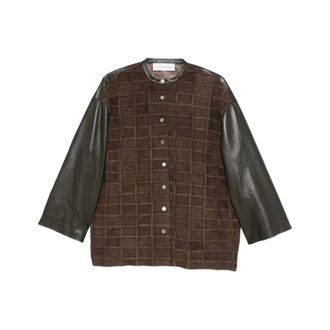 Niccolò Pasqualetti Light Jackets, female, Brown, S, T005 Armatura Jacket
