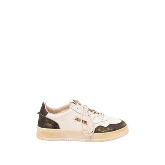 Autry Medalist Low Super Vintage - Heren - Sneakers - Wit - 42 EU - Katoen - Schoenen