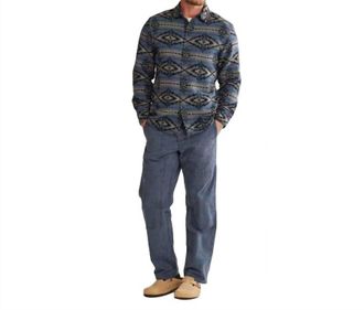 Pendleton Marshall Chamouis Long Sleeve Shirt In Gray/trapper Peak Blue
