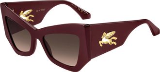 Etro MANIA LHF/HA Womens Sunglasses Burgundy Size 55