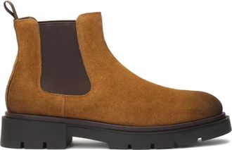 Kazar Bruine su&egrave;de pantoffels met trep zool - Heren - Chelseaboots - Bruin - 43 EU - Su&egrave;de - Schoenen
