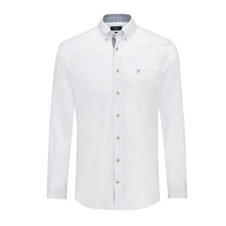 Hackett Camicia Slim Fit M&eacute;lange - - Shirts - Uomo - Bianco - L
