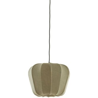 Light & Living Light & Living - L&aacute;mpara Colgante - Zubedo - Verde - Textil - &Oslash;