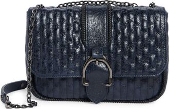 Longchamp Small Amazone Leather Quilted Convertible Crossbody Bag in Navy at Nordstrom Rack