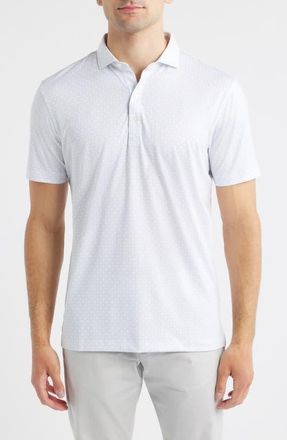 Johnnie-O Torres Performance Jersey Polo in White at Nordstrom, Size Xx-Large