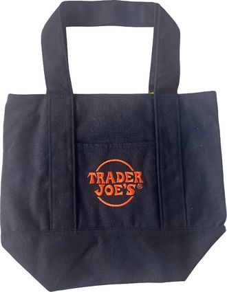 Generic Trader Joes Mini Tote Shopping Bag Limited Edition Autum Black