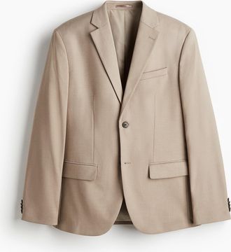 H&M Einreihiges Jackett in Regular Fit - Brown