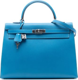 Hermès Blue Frida Epsom Kelly II Retourne 35