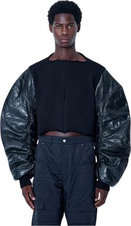 Rick Owens Secchia Top - Heren - Longsleeves - Zwart - S - Katoen - Tops
