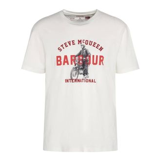 Barbour Heren, Tops, Wit, Maat: XL Katoen