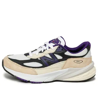 New Balance 990v6 Made In USA White Black Plum U990WB6