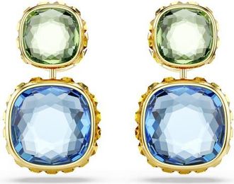 Swarovski Chroma Twist Crystal Drop Earrings in Blue Multi at Nordstrom