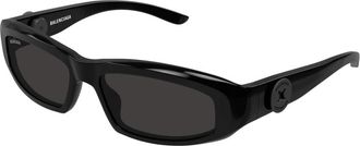 Balenciaga Stijlvolle Zonnebril Zwart Bb 0408S - Heren - Zonnebrillen - Zwart - 58 MM - Accessoires