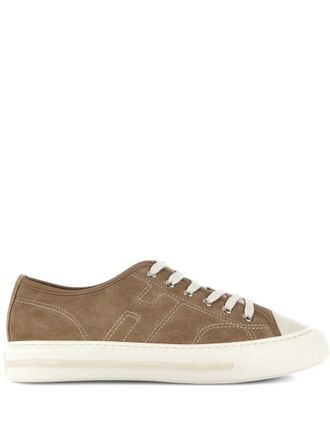 Hogan Brown Lace Up Sneakers