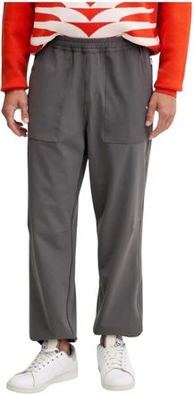 Puma Logo Track Pants - Heren - Trainingsbroeken - Grijs - L - Polyester - Fitness