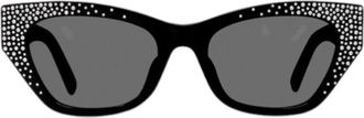 Givenchy GV4019IS01A Rhinestone-Embellished Cat-Eye Sunglasses - Black